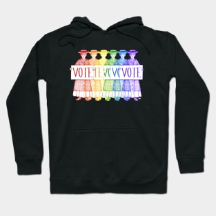 Rainbow Suffragettes Want You to VOTE Hoodie